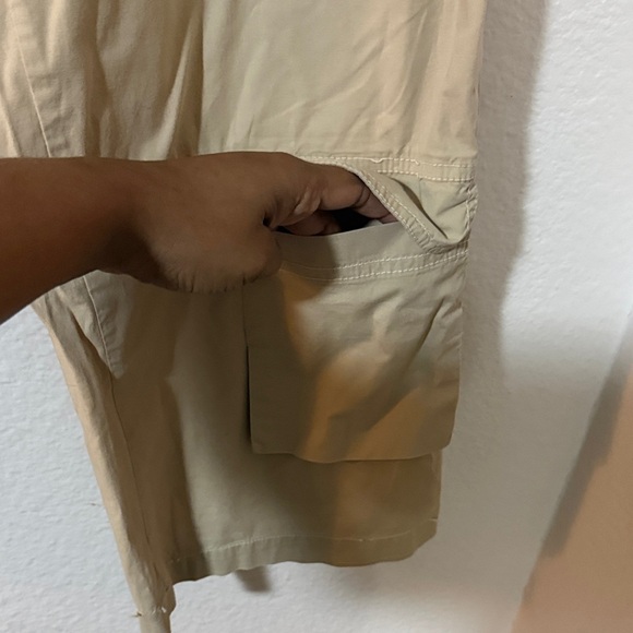 Johnny was Sz S Floral Embroidered Beige Pants y2k cargos - Picture 6 of 16